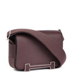 Hermès Rouge Sellier Chevre Mysore Leather Geta
