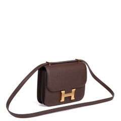 Hermès Rouge Sellier Epsom Leather Constance 18