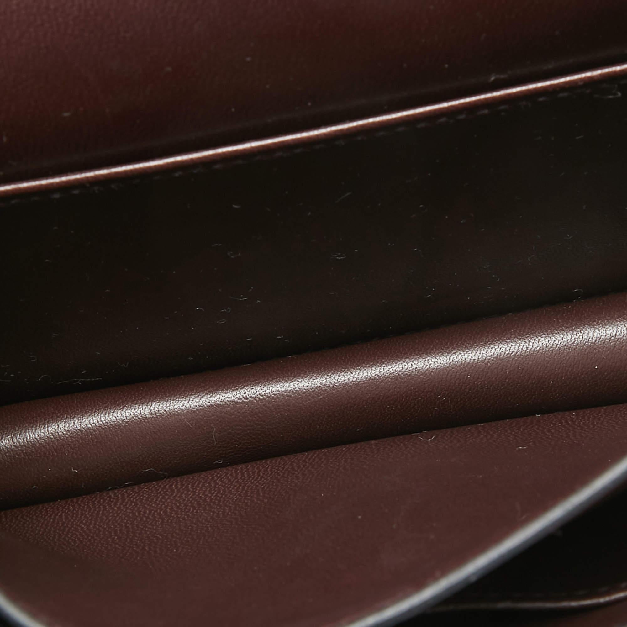 Hermes Rouge Sellier Epsom Leather Enamel Palladium Finish Constance 18 Bag 11