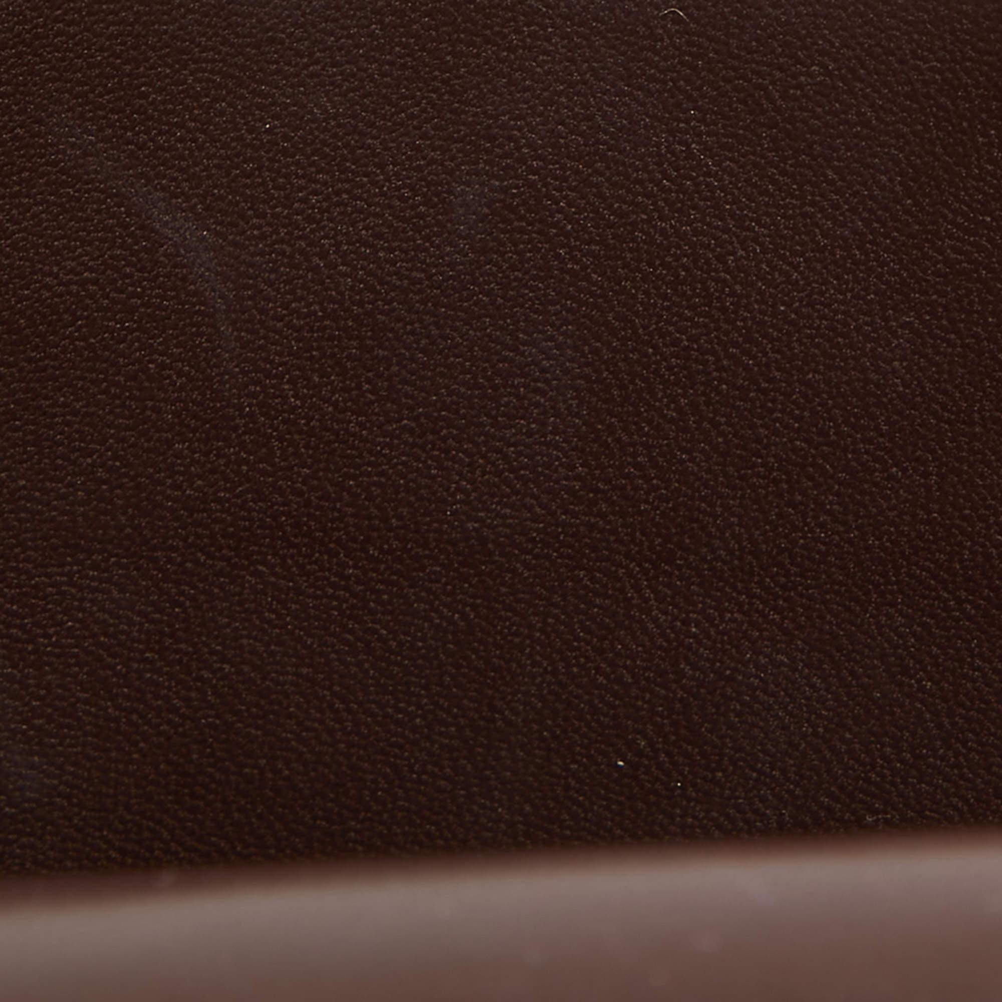Hermes Rouge Sellier Epsom Leather Enamel Palladium Finish Constance 18 Bag 4