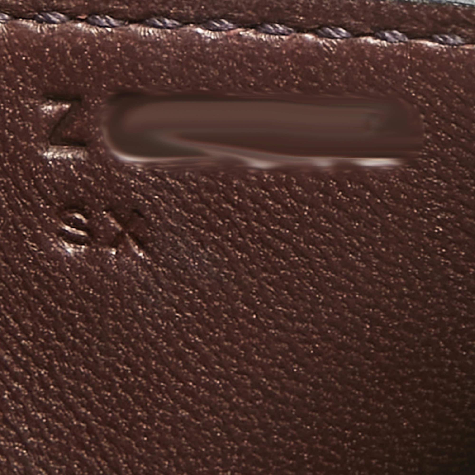 Hermes Rouge Sellier Epsom Leather Enamel Palladium Finish Constance 18 Bag 5