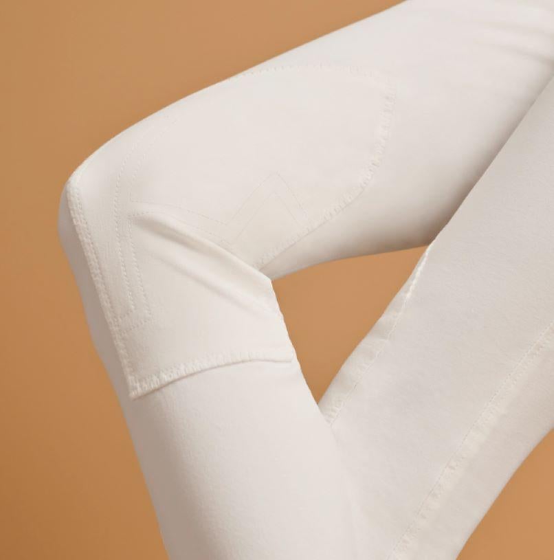 Hermes White Jump riding breeches In New Condition In Nicosia, CY