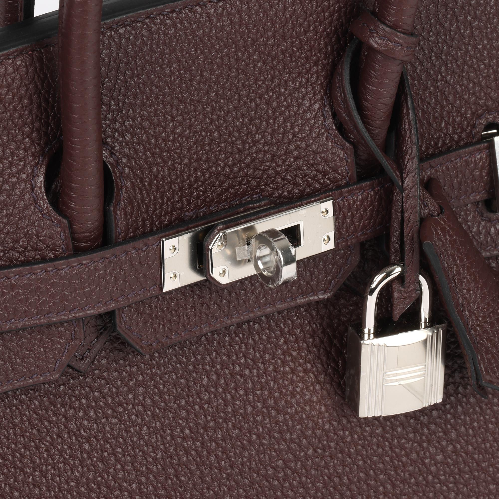 Hermès Rouge Sellier Togo Leather Birkin 25cm Retourne  2