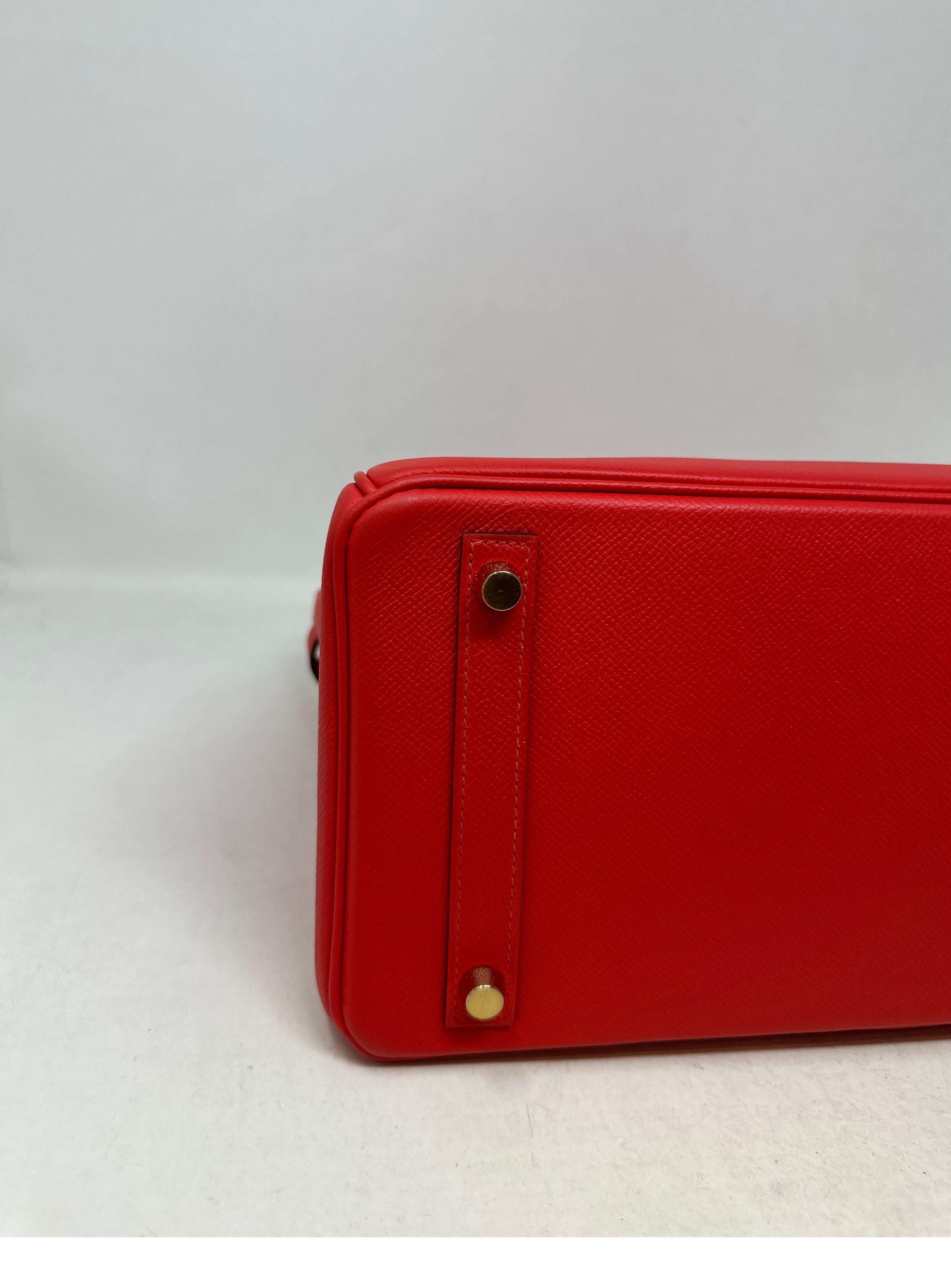 Bolso Hermes Rouge Tomate Birkin 30 5