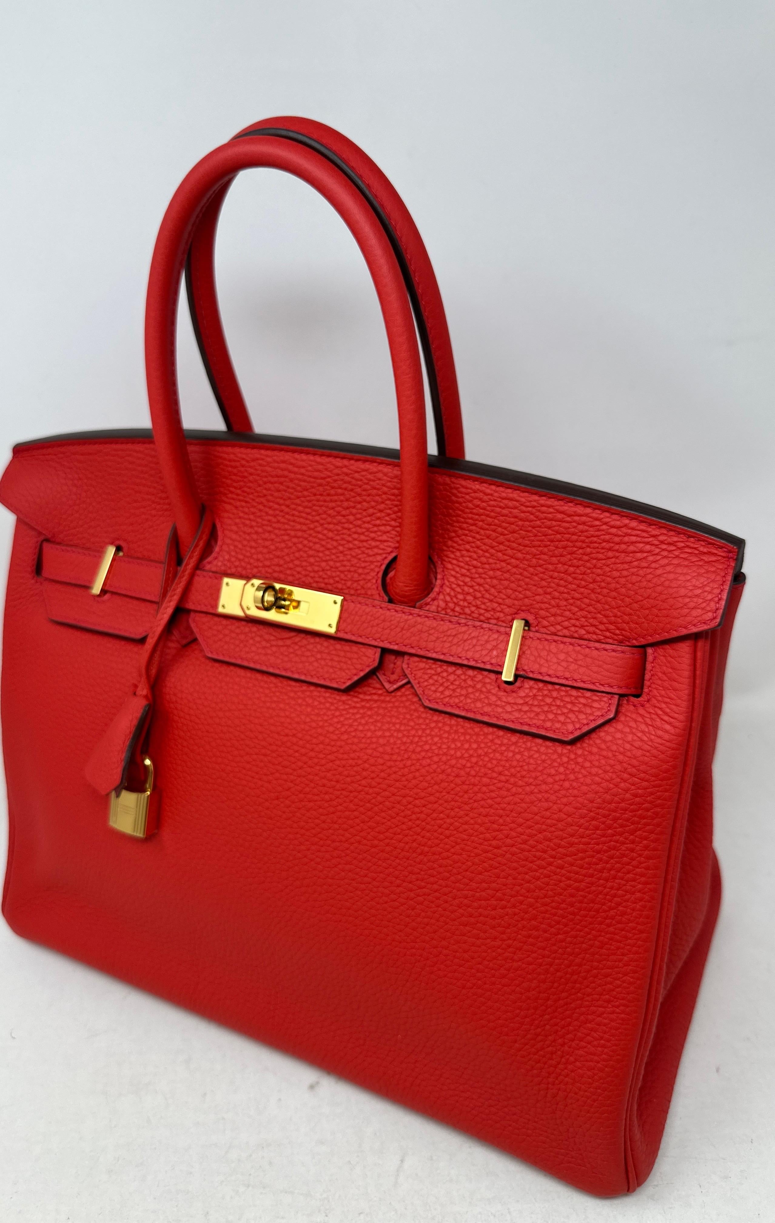 Hermes Rouge Tomate Birkin 35 Bag 14