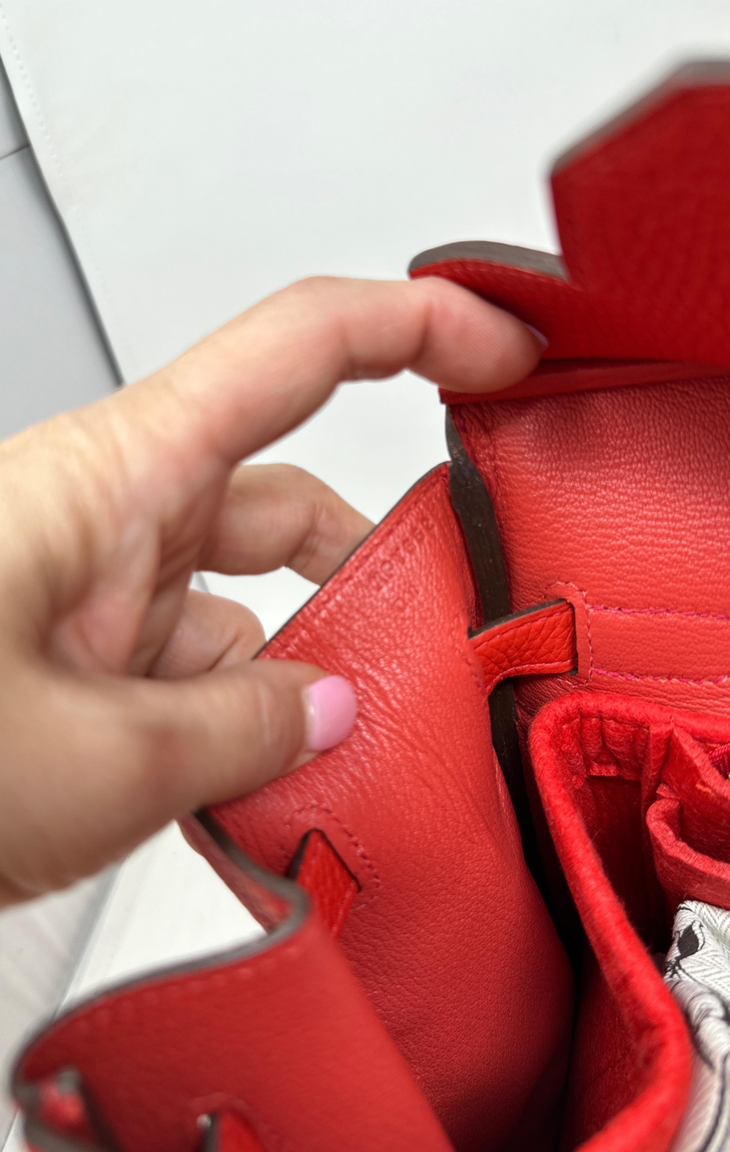 Hermes Rouge Tomate Birkin 35 Bag 16