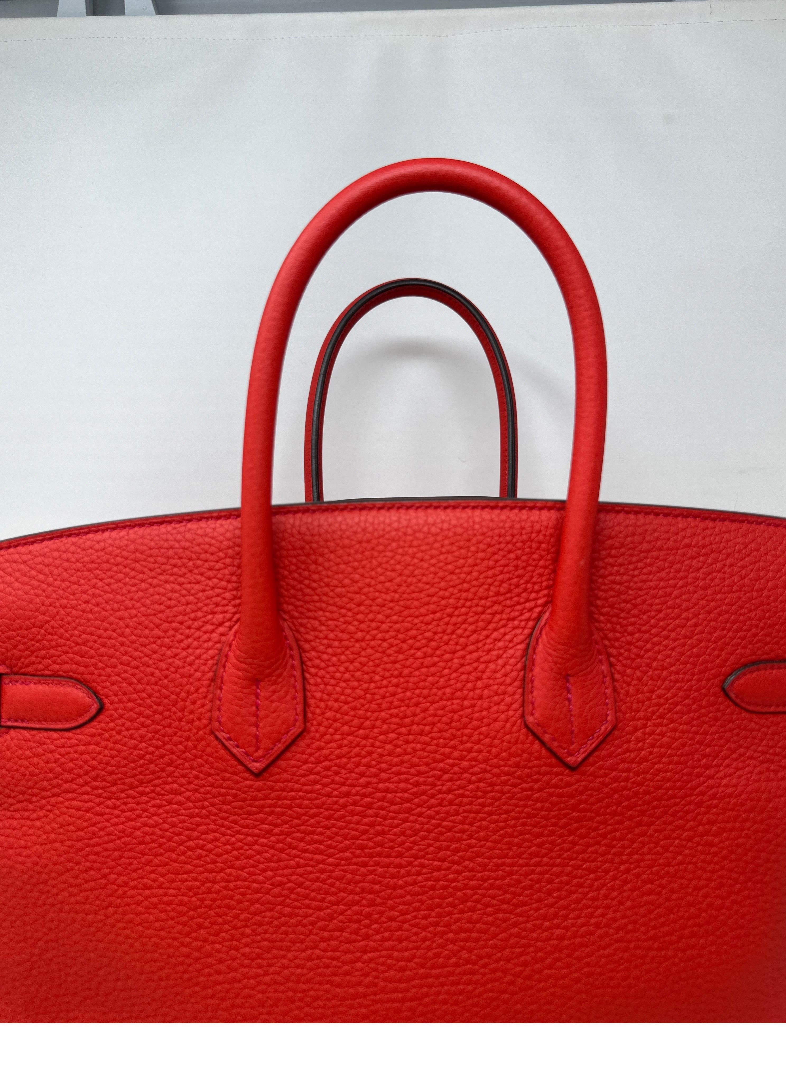 Hermes Rouge Tomate Birkin 35 Bag 3
