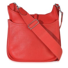 Hermès Rouge Tomate Clemence Evelyne III PM 29 PHW