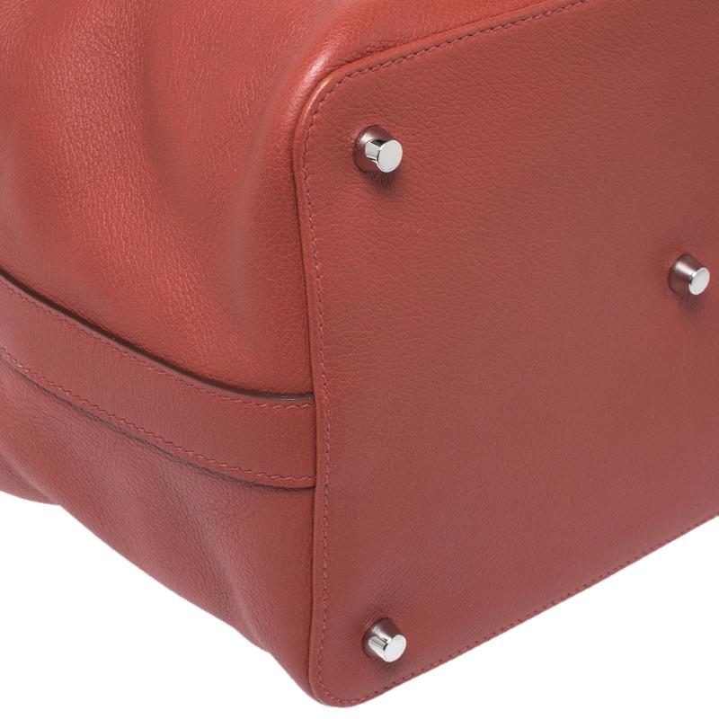 Hermes Rouge Vinitienne Ever Color Leather Palladium Toolbox 26 Bag 2