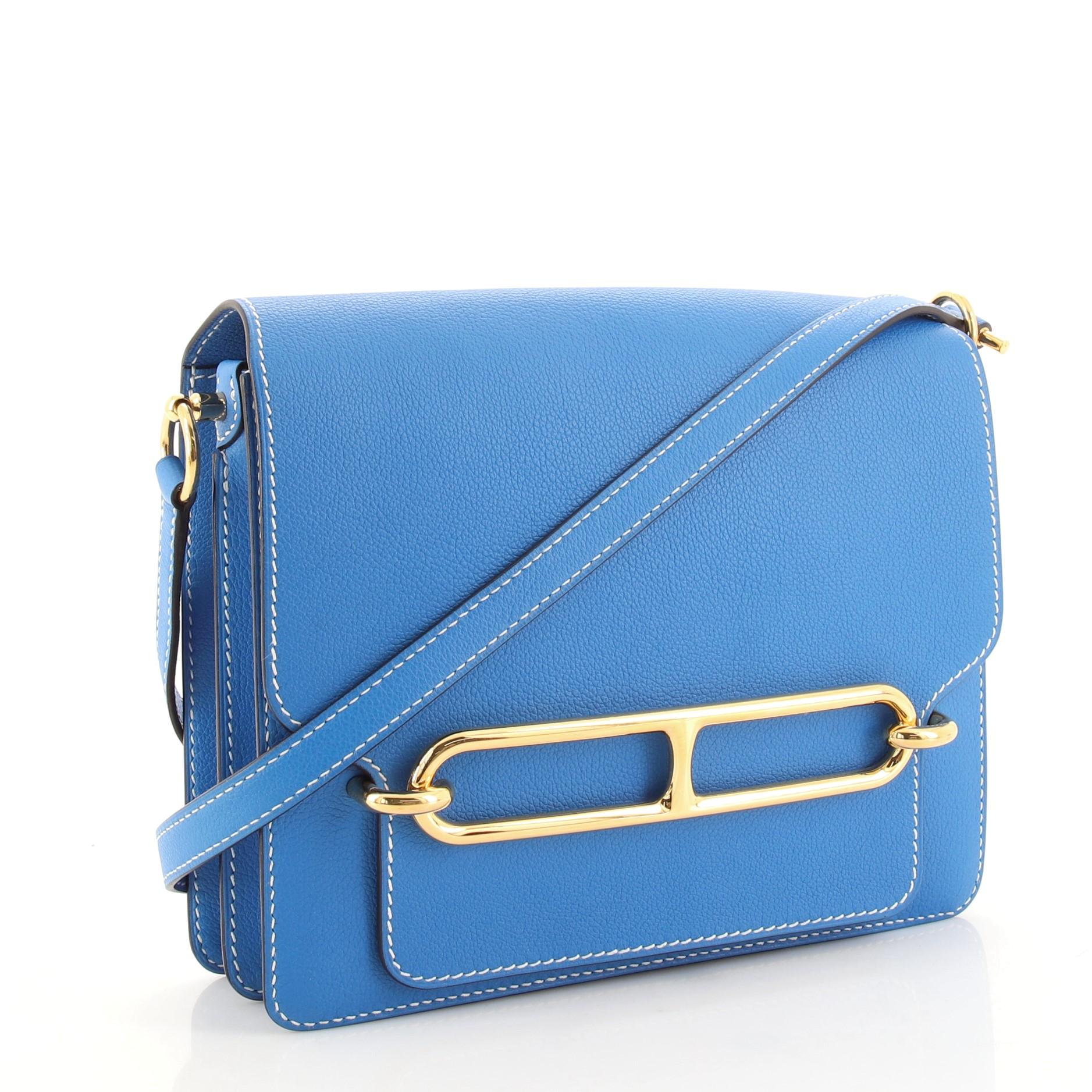 Hermes Bleu Tempete Roulis 23 Fjord Bag – The Closet