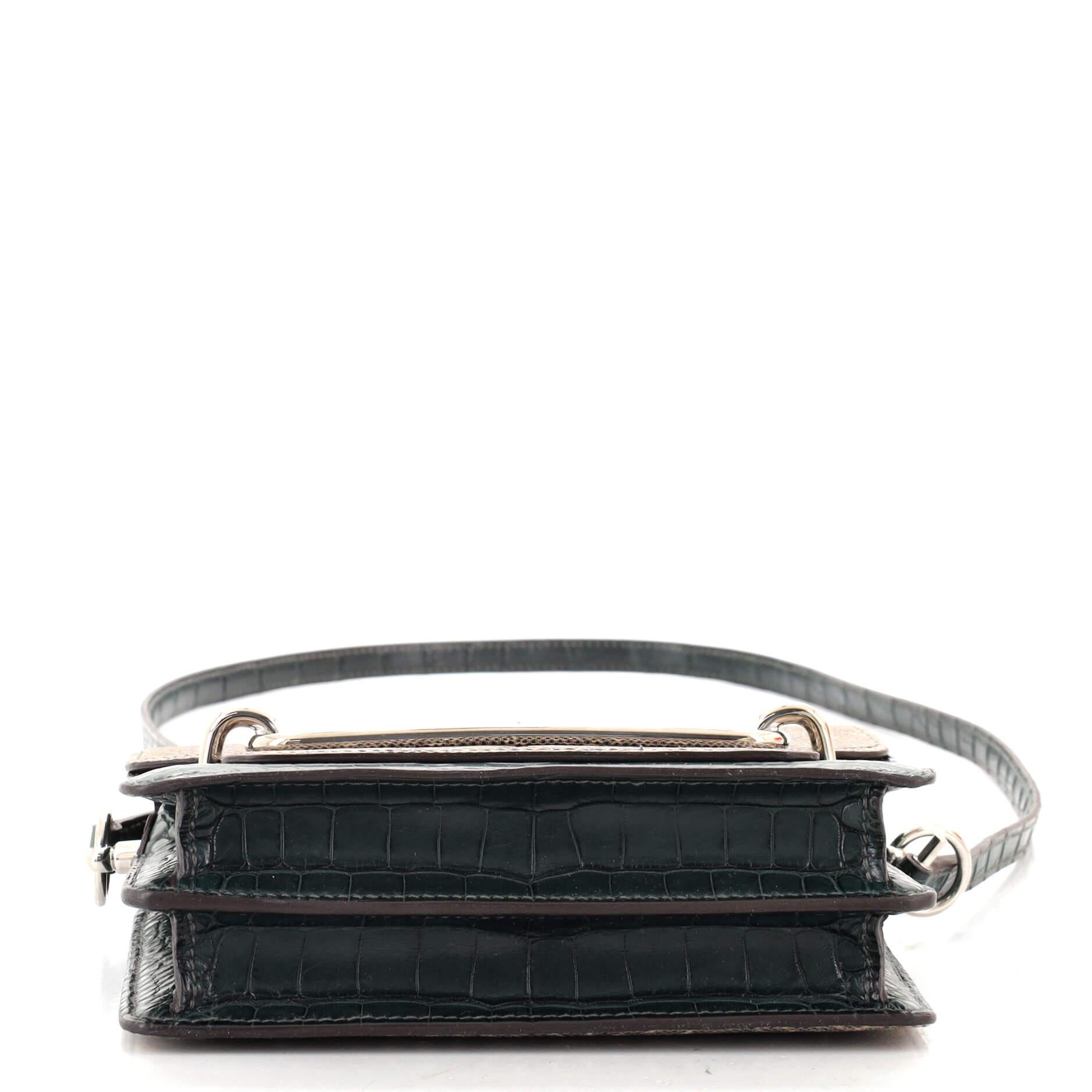 Hermes Roulis Bag Lizard and Alligator 18 In Good Condition In NY, NY