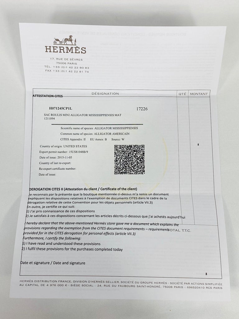 hermes roulis mini price