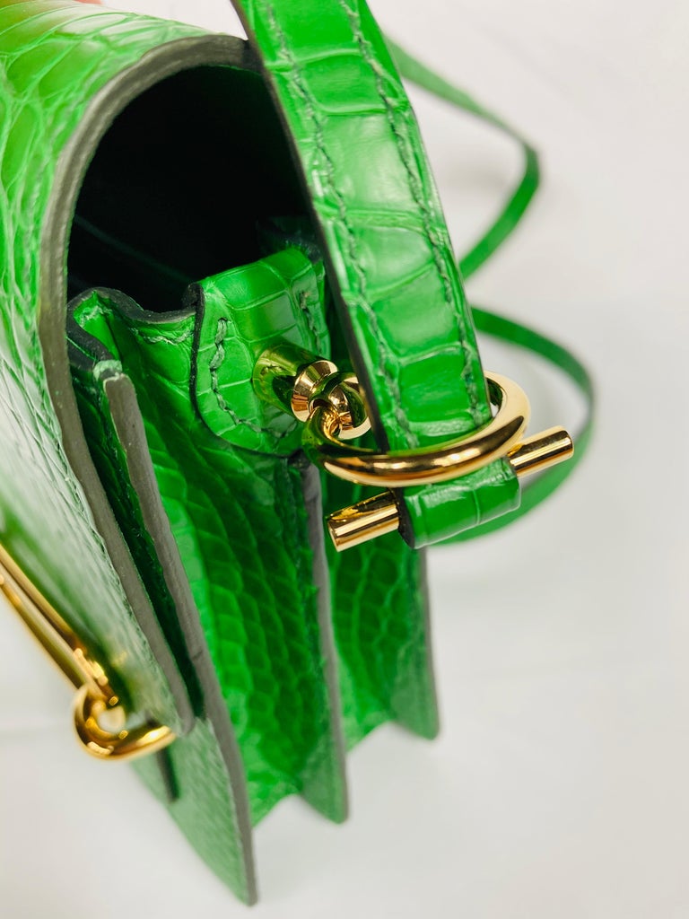HERMES Roulis Mini Cactus Green Alligator Crossbody Shoulder Handbag at 1stDibs hermes cites