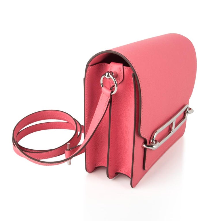 Hermes Mini Roulis Bag Rose Azalee Pink (Convertible Shoulder to