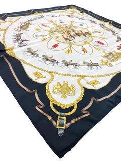 Hermès "Royal Mews" Silk Scarf by Françoise De La Perriere, 1993.