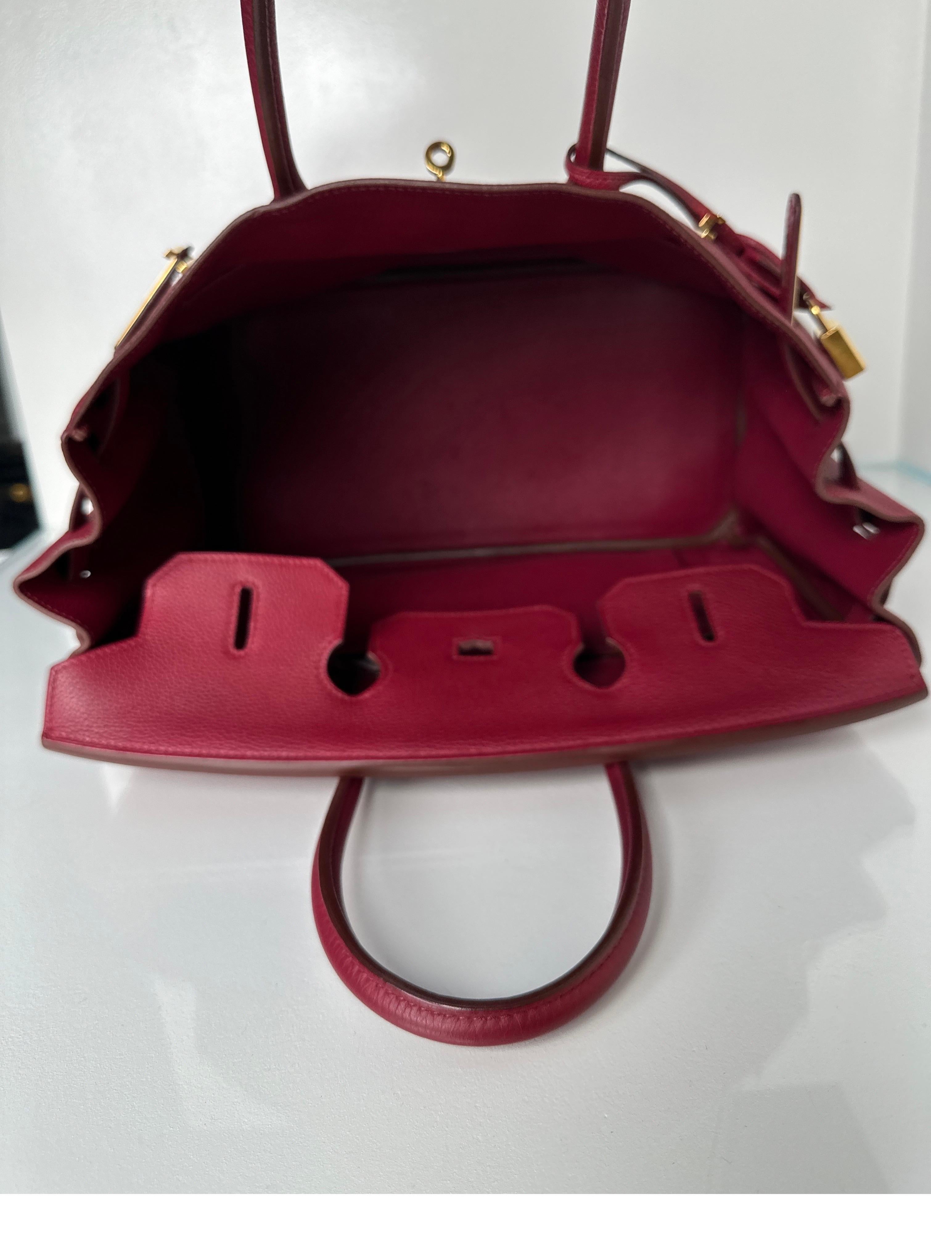 Hermes Rubis Birkin 35 Bag 8