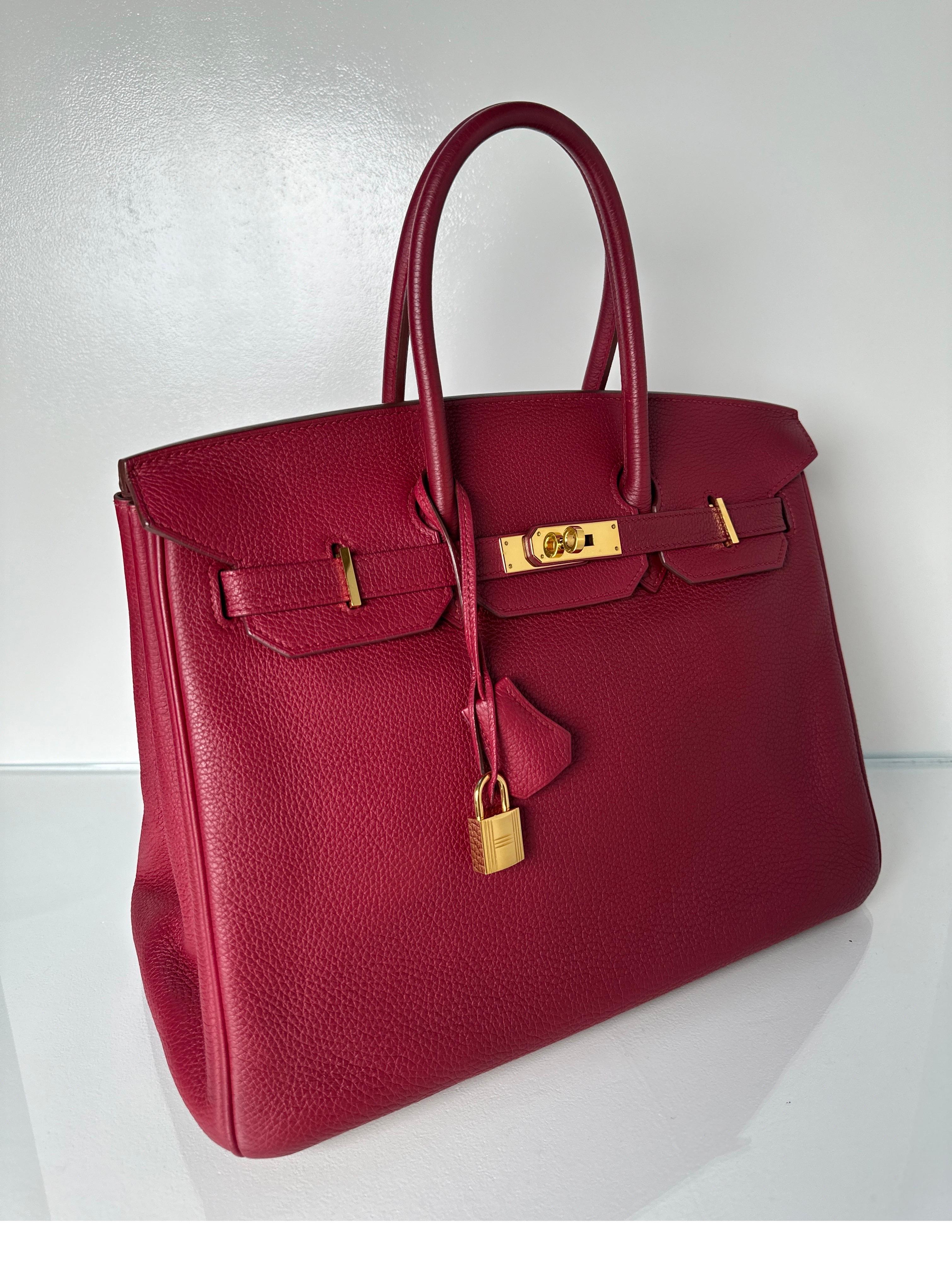 Hermes Rubis Birkin 35 Bag 11