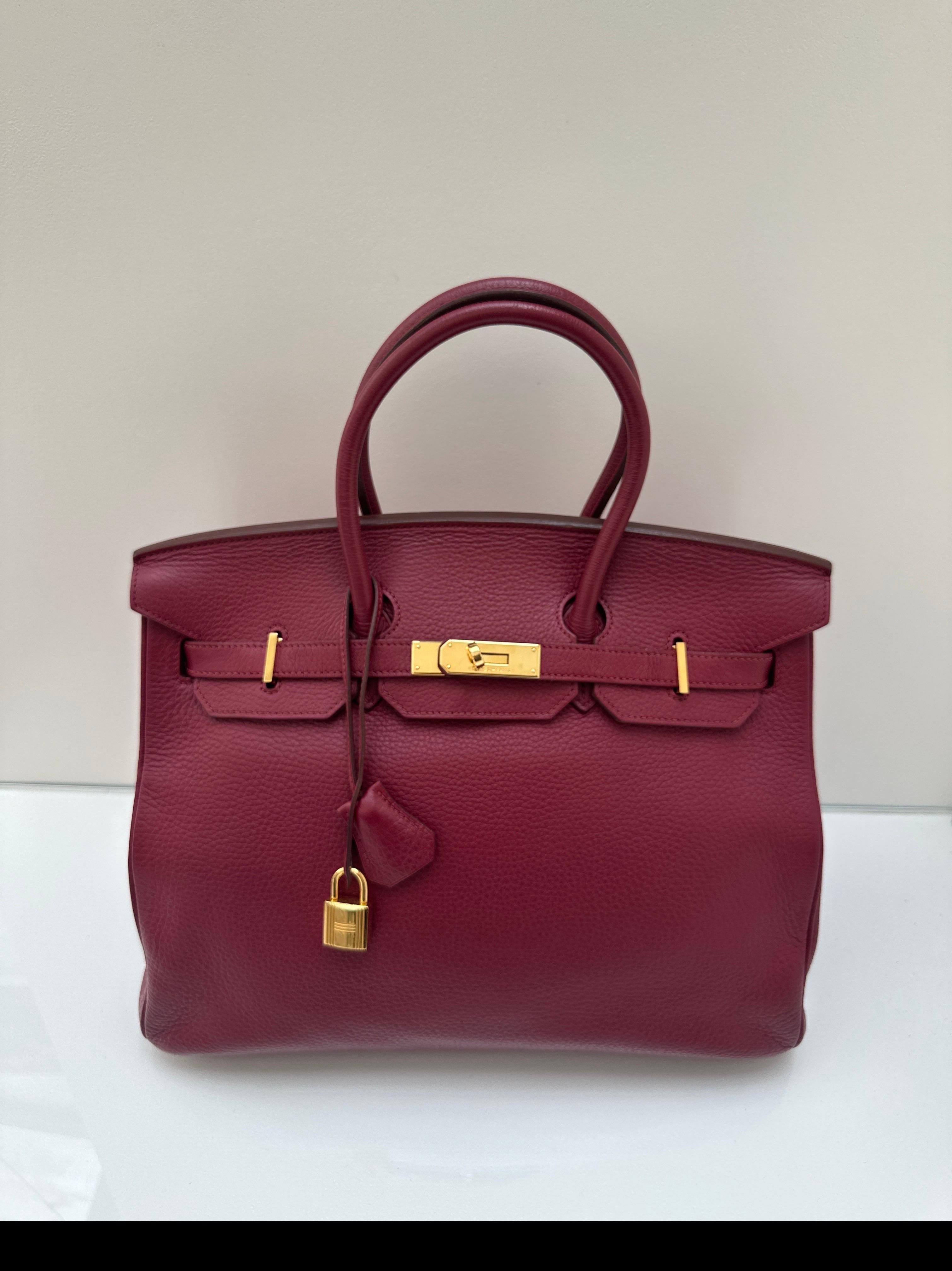 Hermes Rubis Birkin 35 Bag For Sale 11
