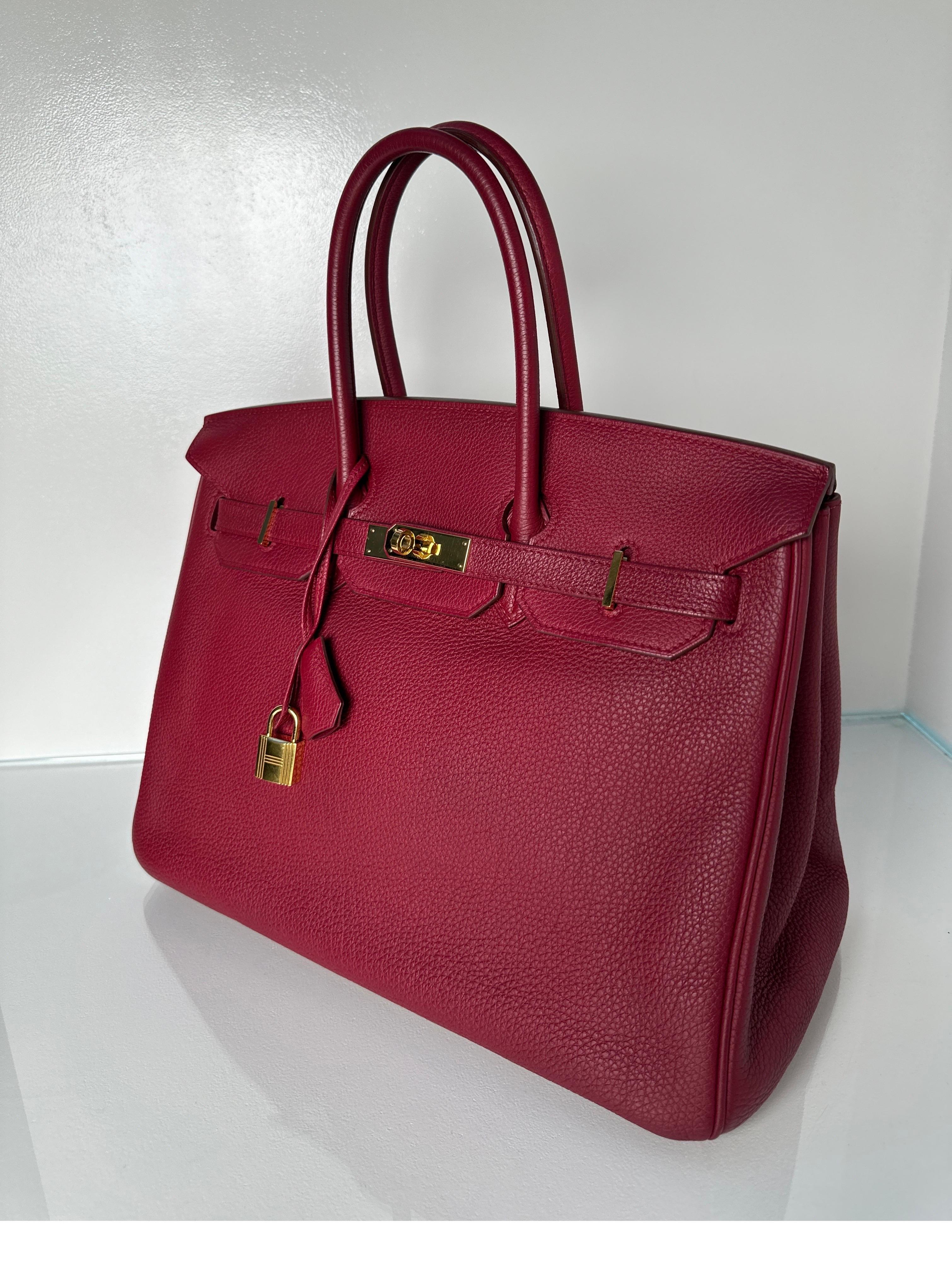 Hermes Rubis Birkin 35 Bag 12