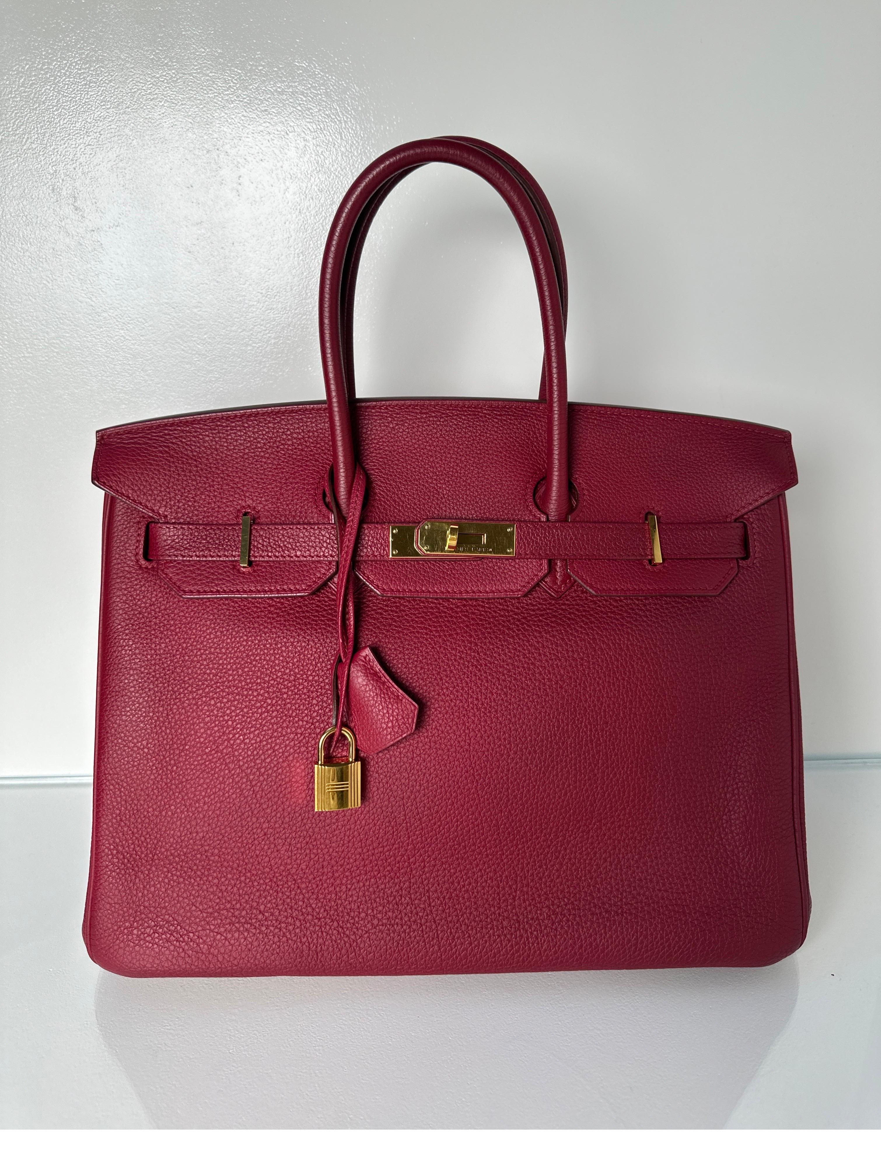 Hermes Rubis Birkin 35 Bag 13