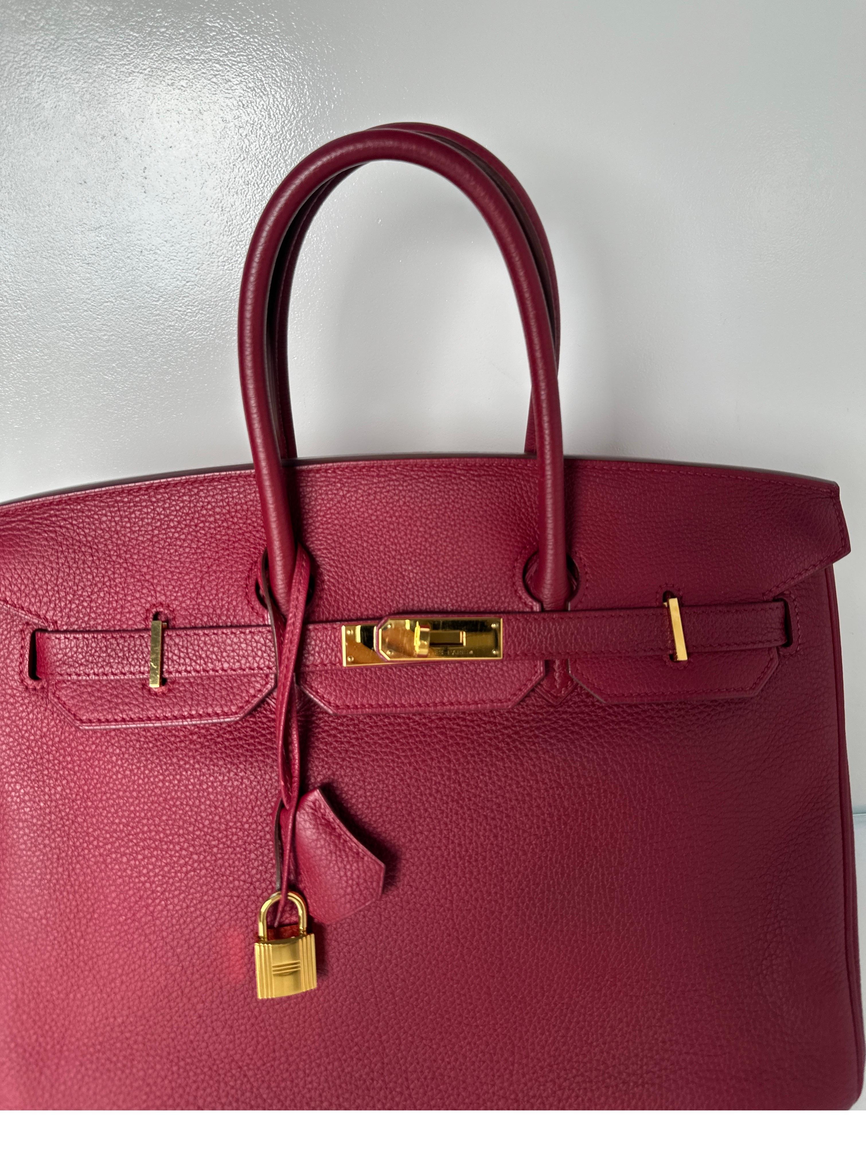 Hermes Rubis Birkin 35 Bag 14
