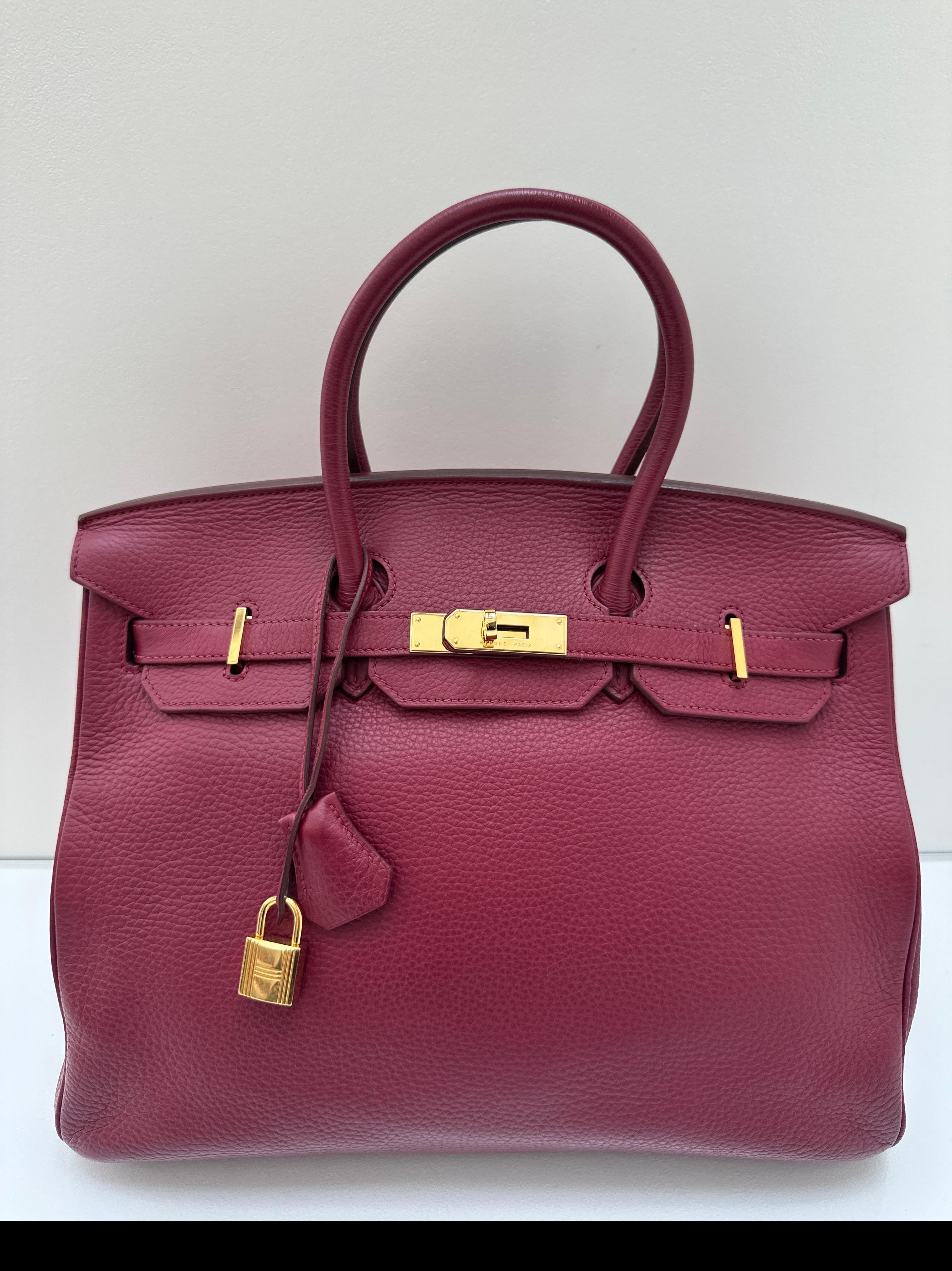 Hermes Rubis Birkin 35 Bag For Sale 15