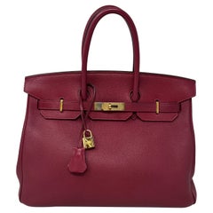 Hermes Rubis Birkin 35 Bag