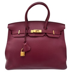 Hermes Rubis Birkin 35 Bag
