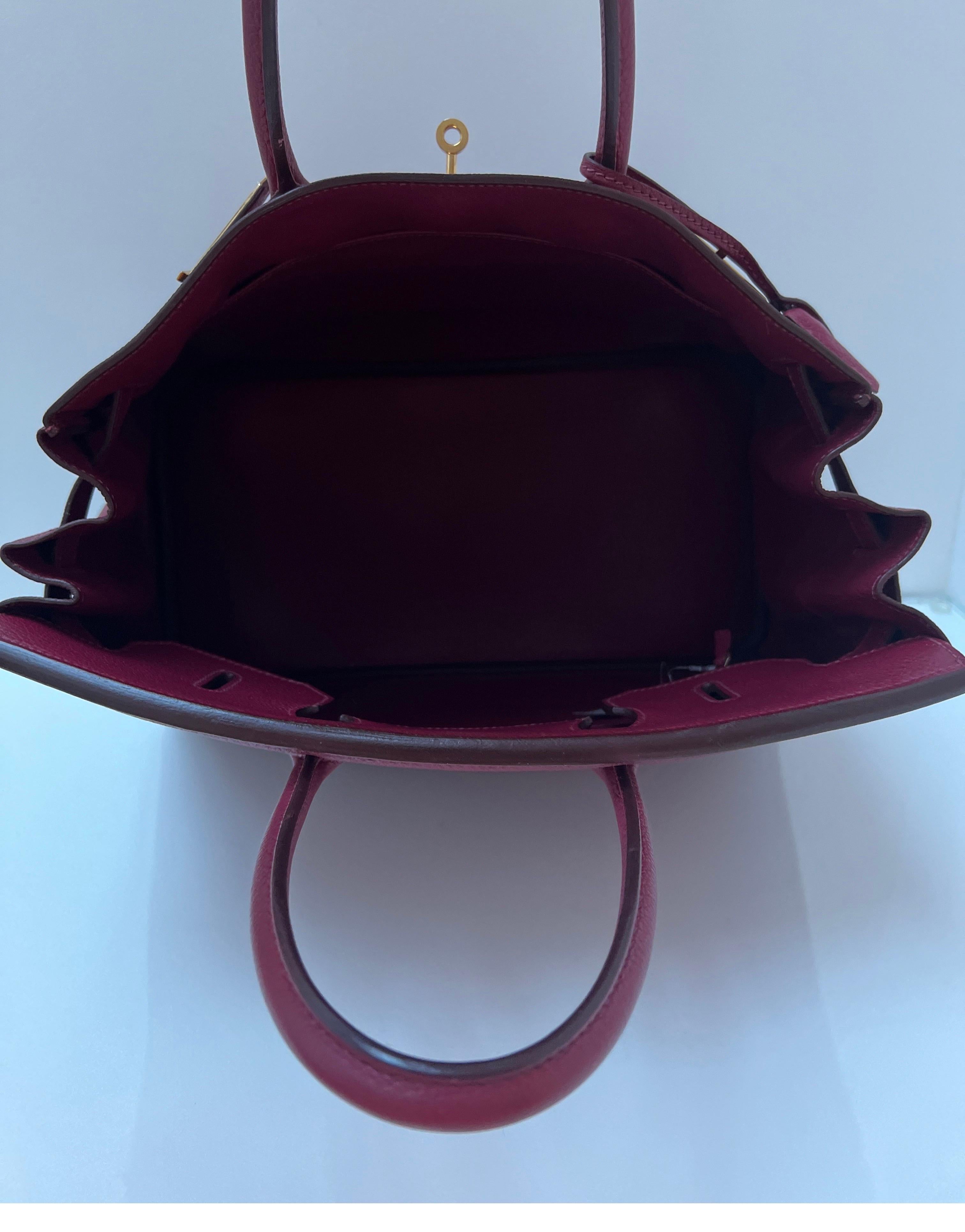 Hermes Rubis Burgundy Birkin 35 Bag 7