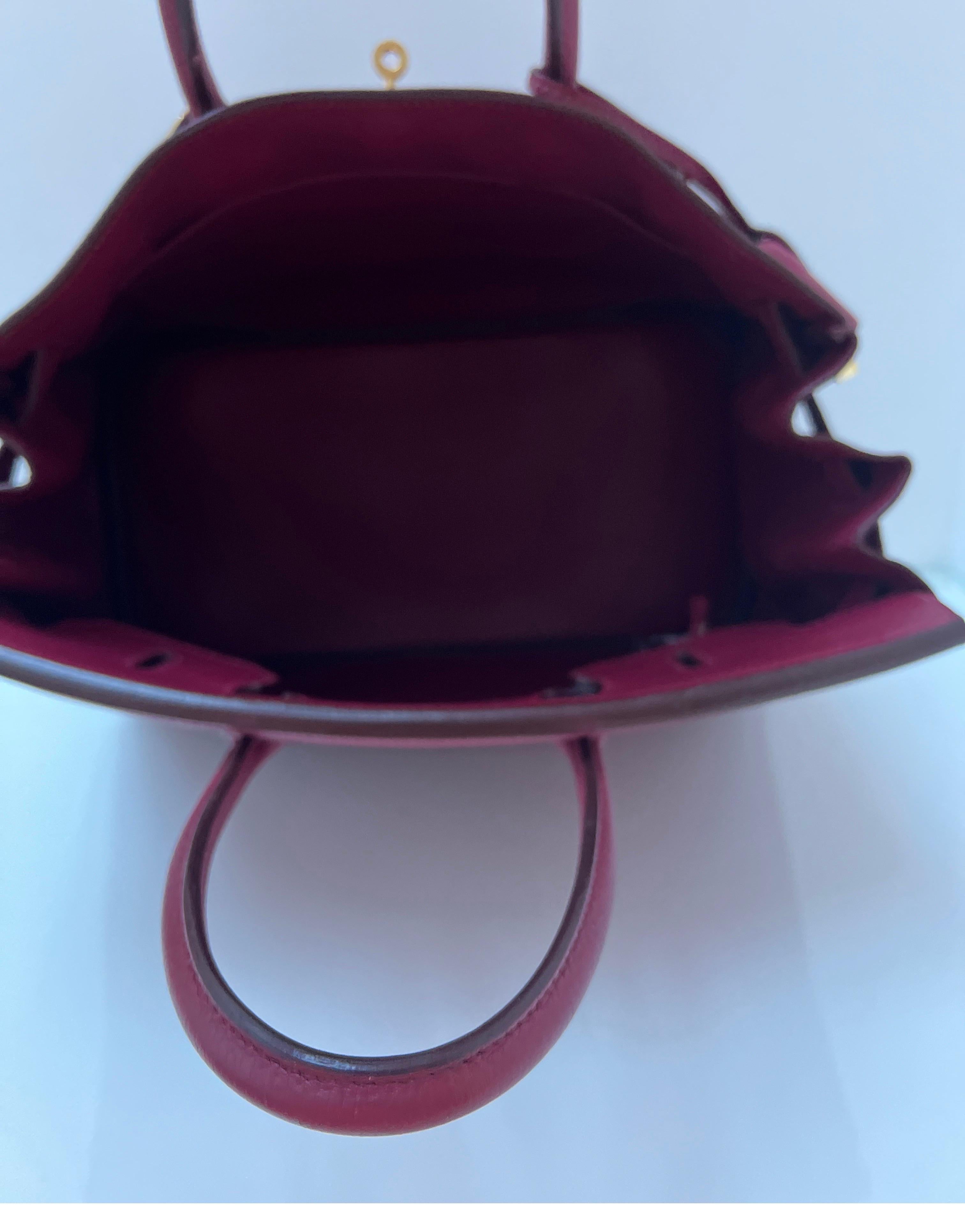Hermes Rubis Burgundy Birkin 35 Bag 9