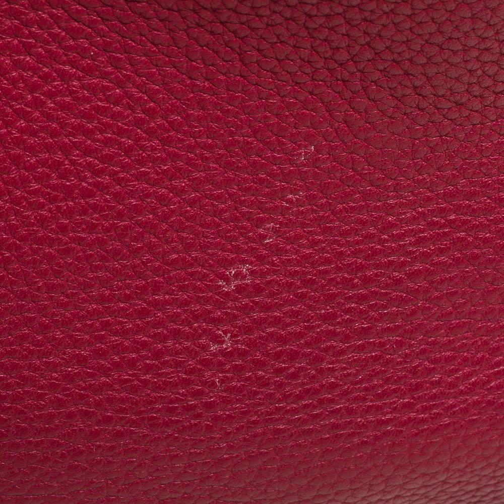 Hermes Rubis Clemence Leather Palladium Hardware Lindy 34 Bag 4
