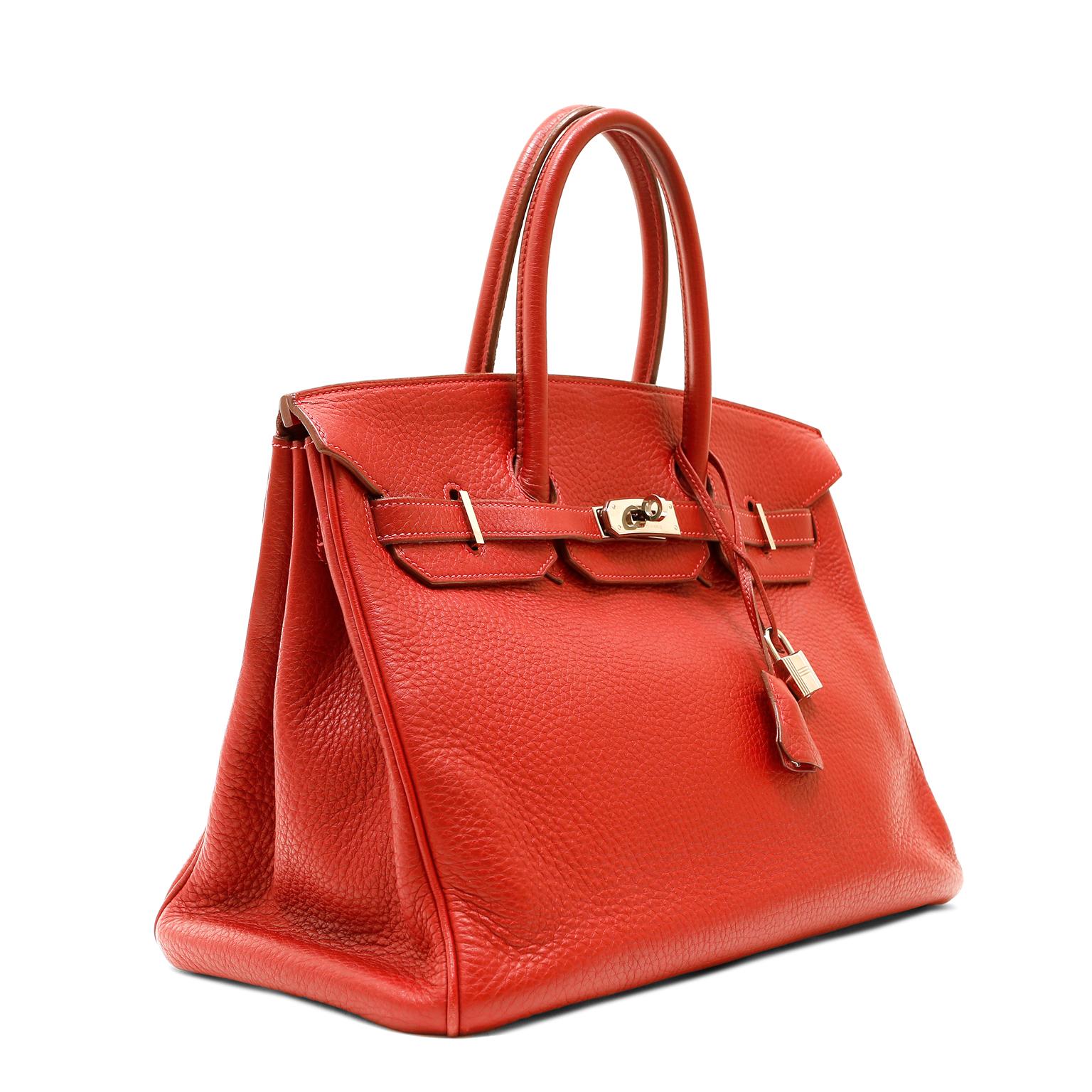Hermès Rubis Red Togo 35 cm Birkin with Palladium For Sale at 1stDibs ...