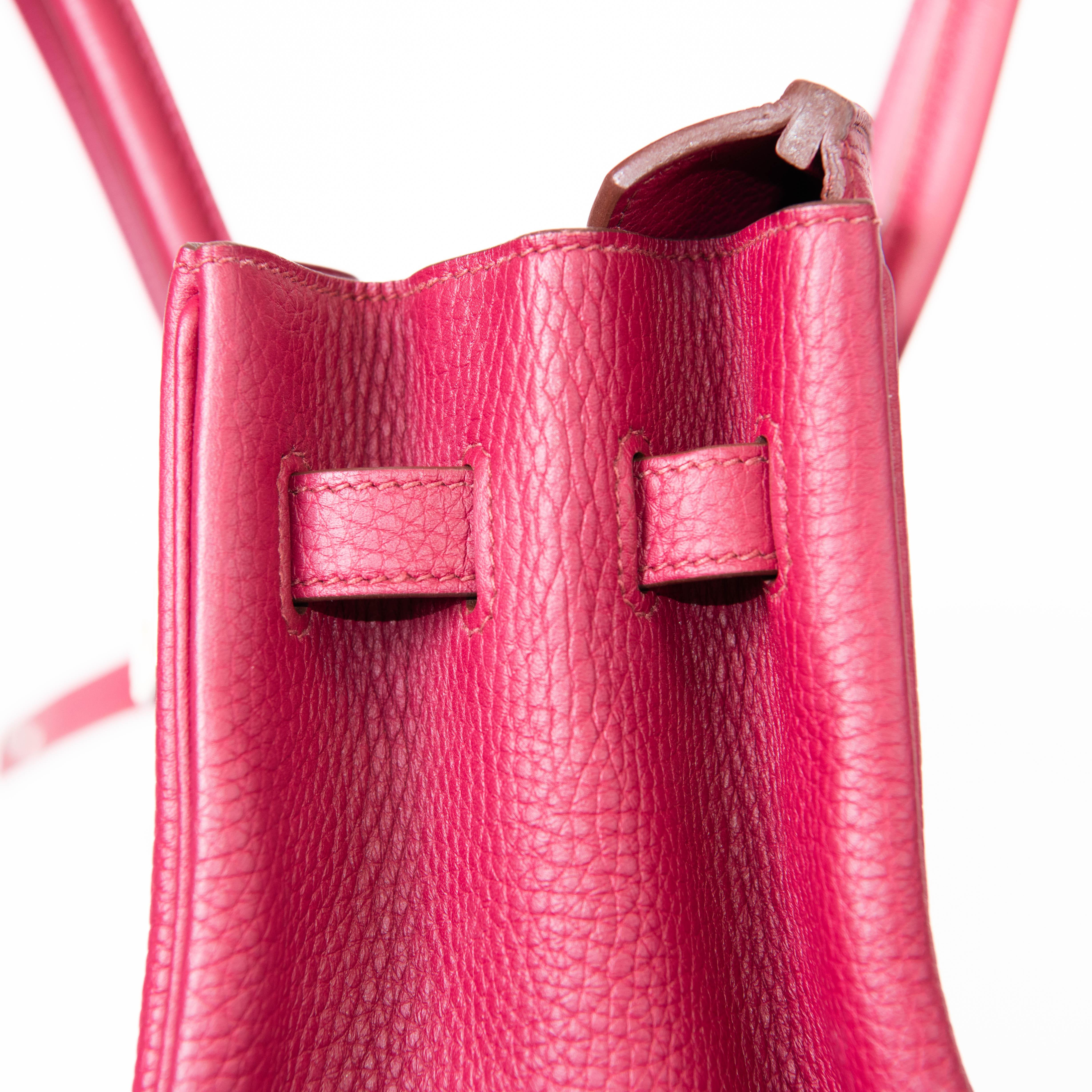 Hermes Rubis Red Togo Leather 35cm Birkin Gold Hardware For Sale 9