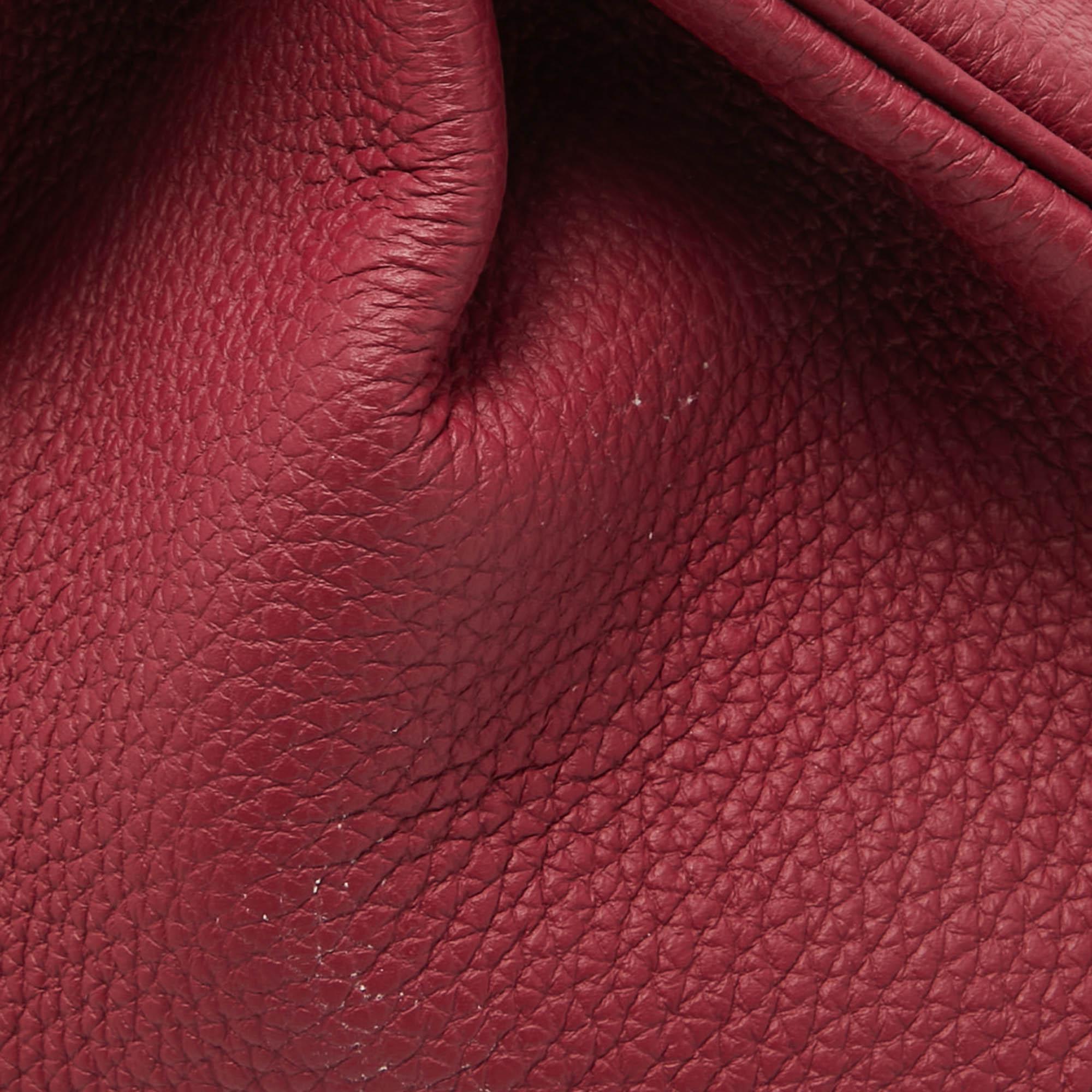 Hermes Ruby Togo Leather Gold Finish Birkin 35 Bag For Sale 2