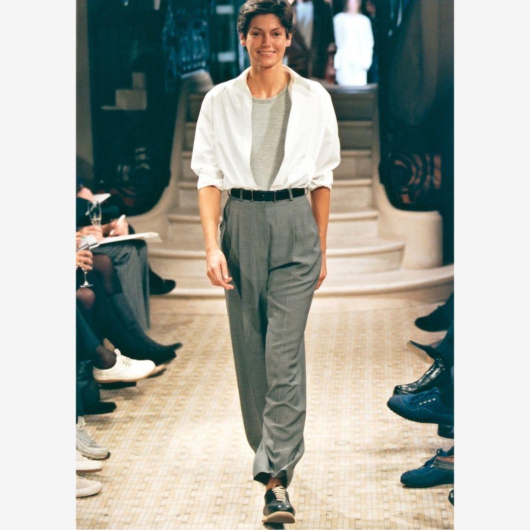 Brown Hermes Runway Top Martin Margiela Era S/S 1999 For Sale
