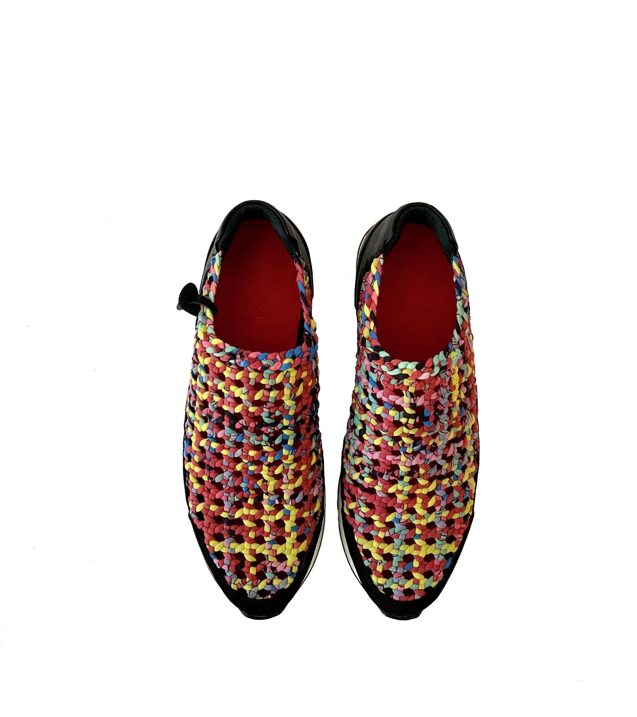 hermes slip on sneakers