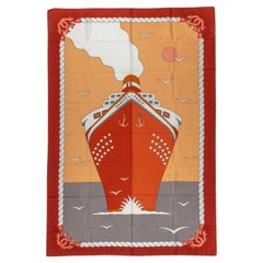 Pareo de playa Hermes Rust Ship