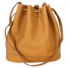 Hermès Sable Togo Market Bucket Tote