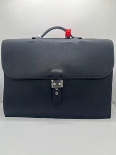 HERMES Sac à Dépêches 41 Black Togo Leather PHW Business Bag