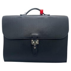HERMES Sac à Dépêches 41 Black Togo Leather PHW Business Bag