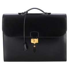 Sac à main Hermès sac à dépêches boîte en veau 38