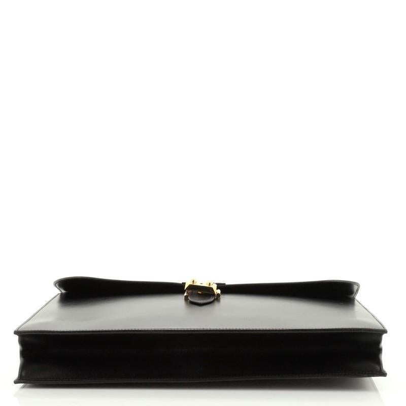 Hermes Sac A Depeches Tasche Box Kalb 41 (Schwarz)