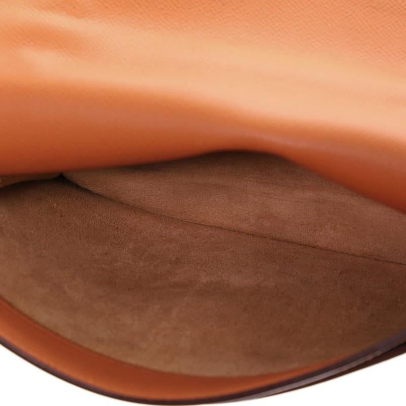 Orange Hermes Sac a Depeches Bag Epsom 27