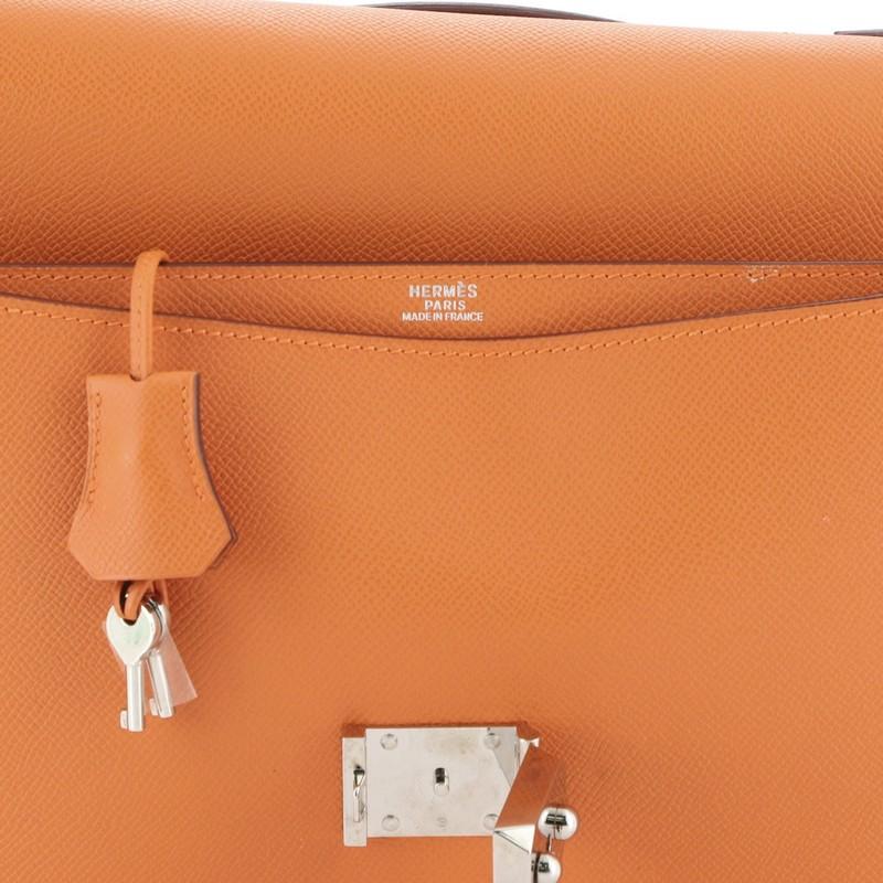 Hermes Sac a Depeches Bag Epsom 27 In Good Condition In NY, NY