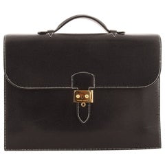 Hermes Sac a Depeches Bolsa Veau Grain Lisse 34
