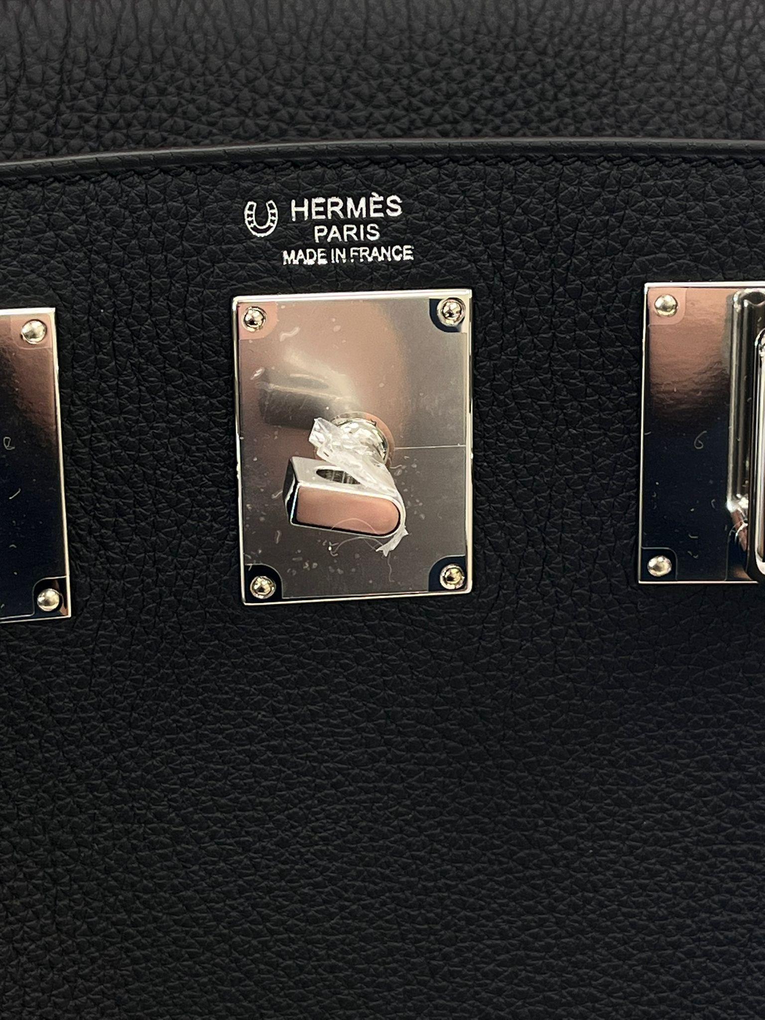 Hermes SAC A DOS HAC A DOS PM Veau Togo Leather Backpack Palladium Hardware For Sale 5