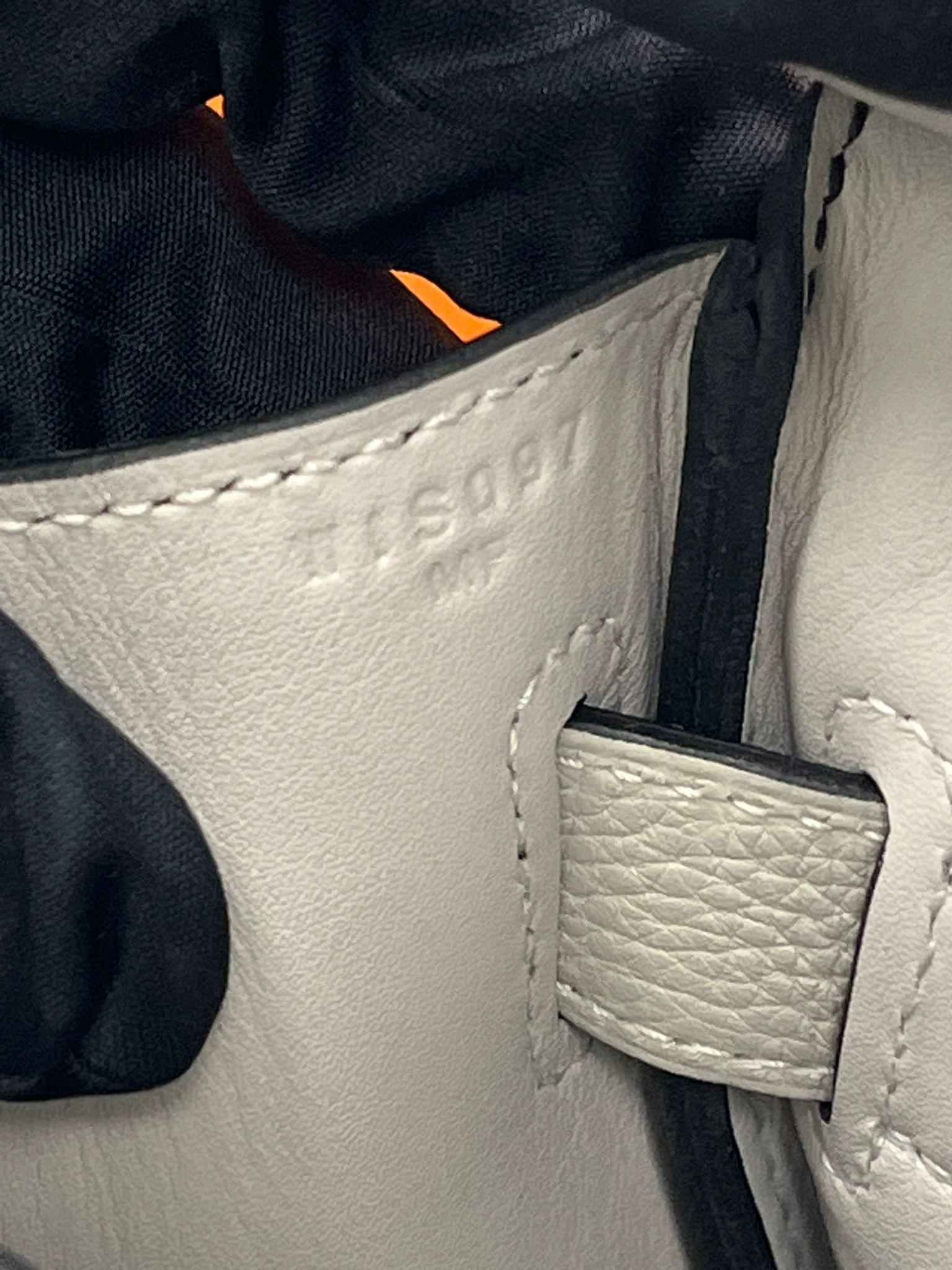 Hermes SAC A DOS HAC A DOS PM Veau Togo Leather Backpack Palladium Hardware For Sale 13