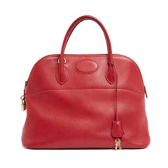 Hermès Sac Bolide Courchevel Bandouliere 1971 Borsa a mano in pelle rossa con tracolla Hermès