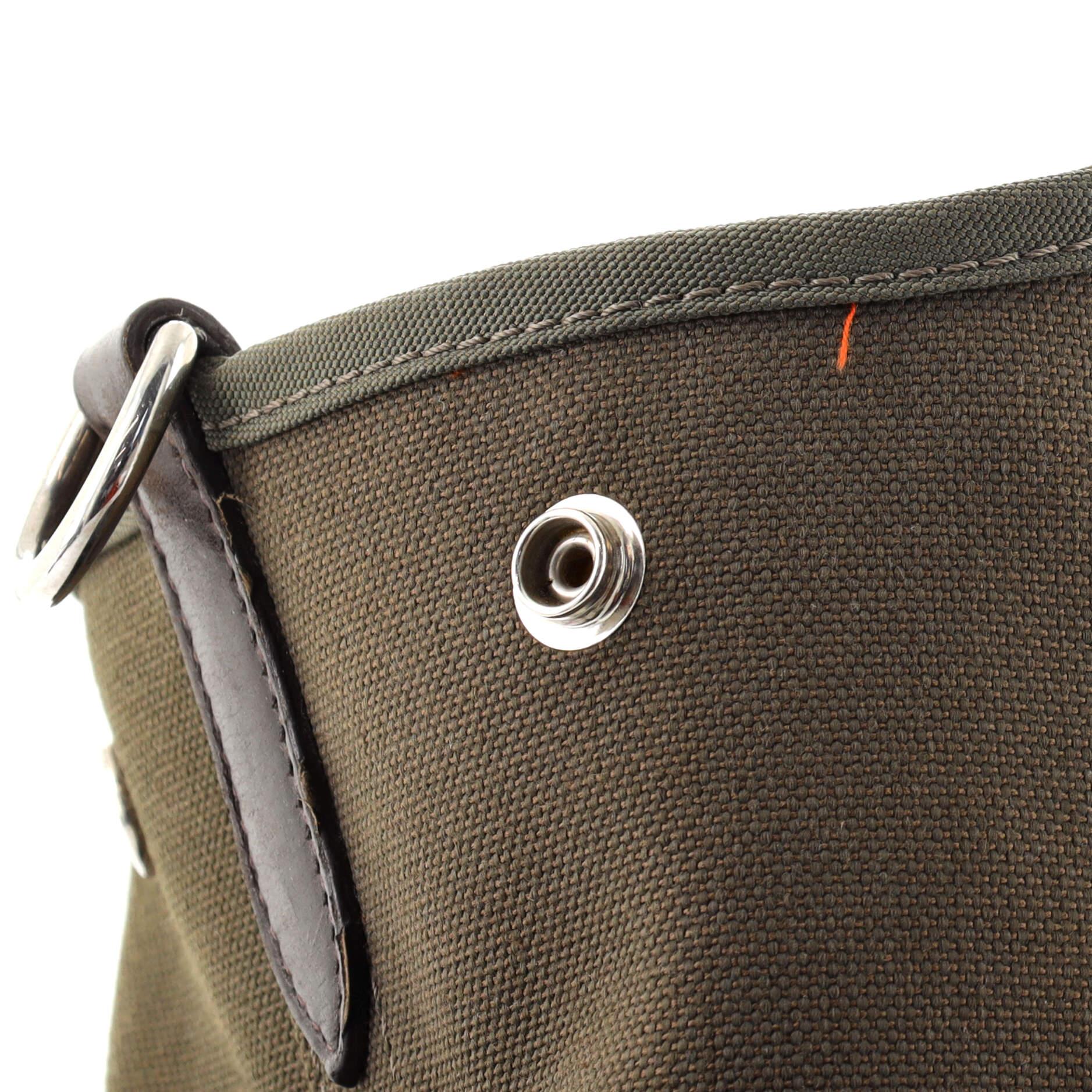 Hermes Sac De Pansage Groom Handbag Canvas In Good Condition In NY, NY