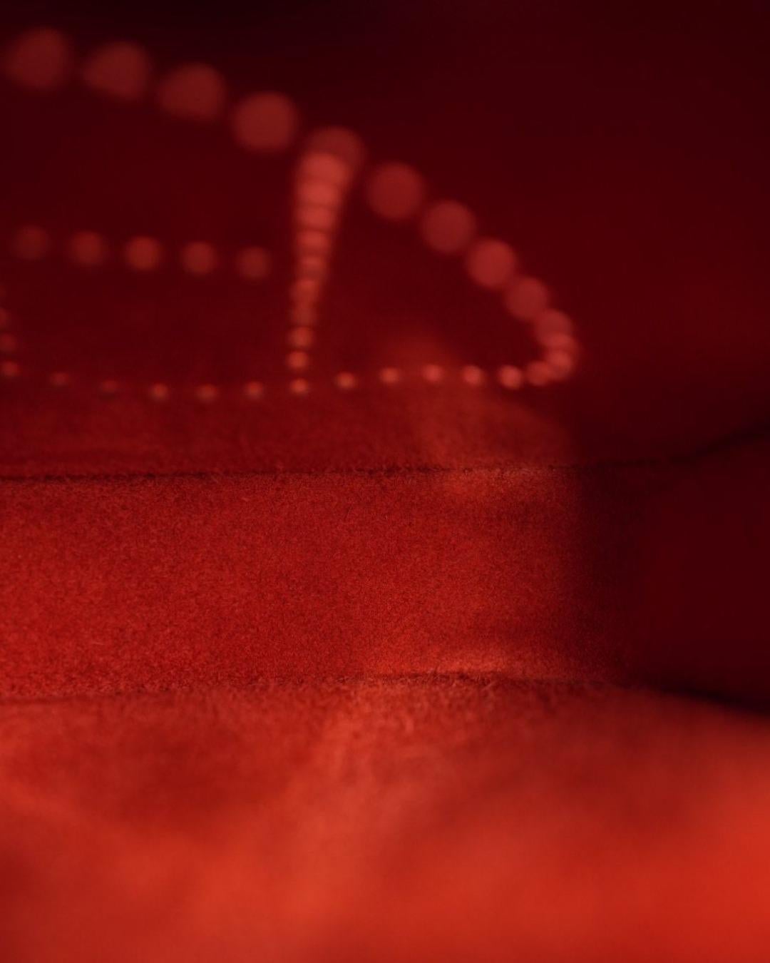 Hermès Sac Evelyne 16 Clemence Rouge Radieux in vendita 5